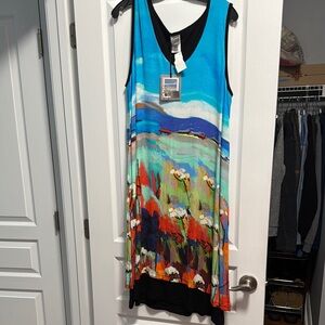 Colorful Artistic Print Dress